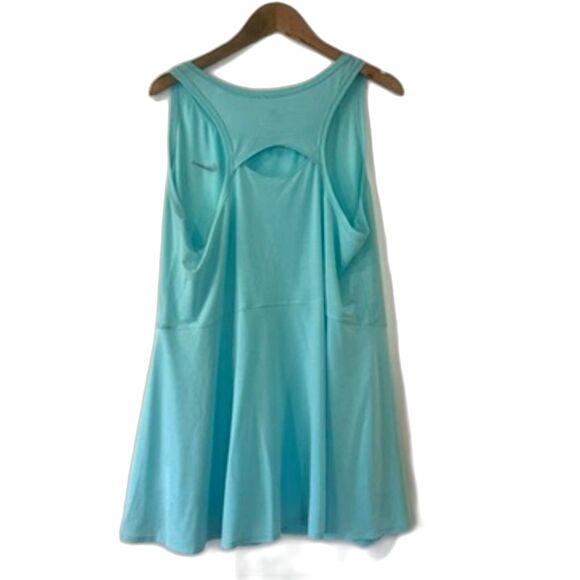 Nike Dri-Fit Court Advantage Tennis Dress Size 1X Plus Light Blue Mini - Picture 4 of 12